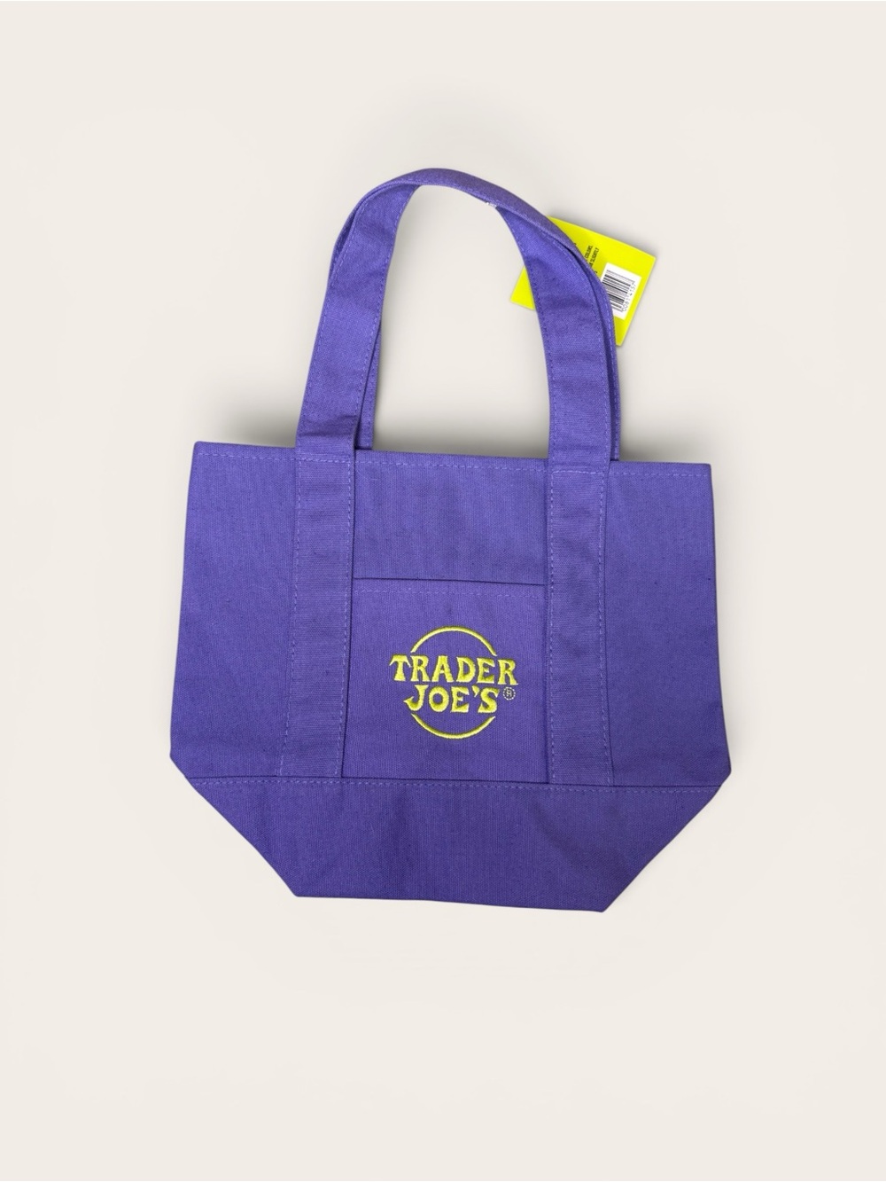Trader joes Halloween Purple mini Canvas Tote Bag